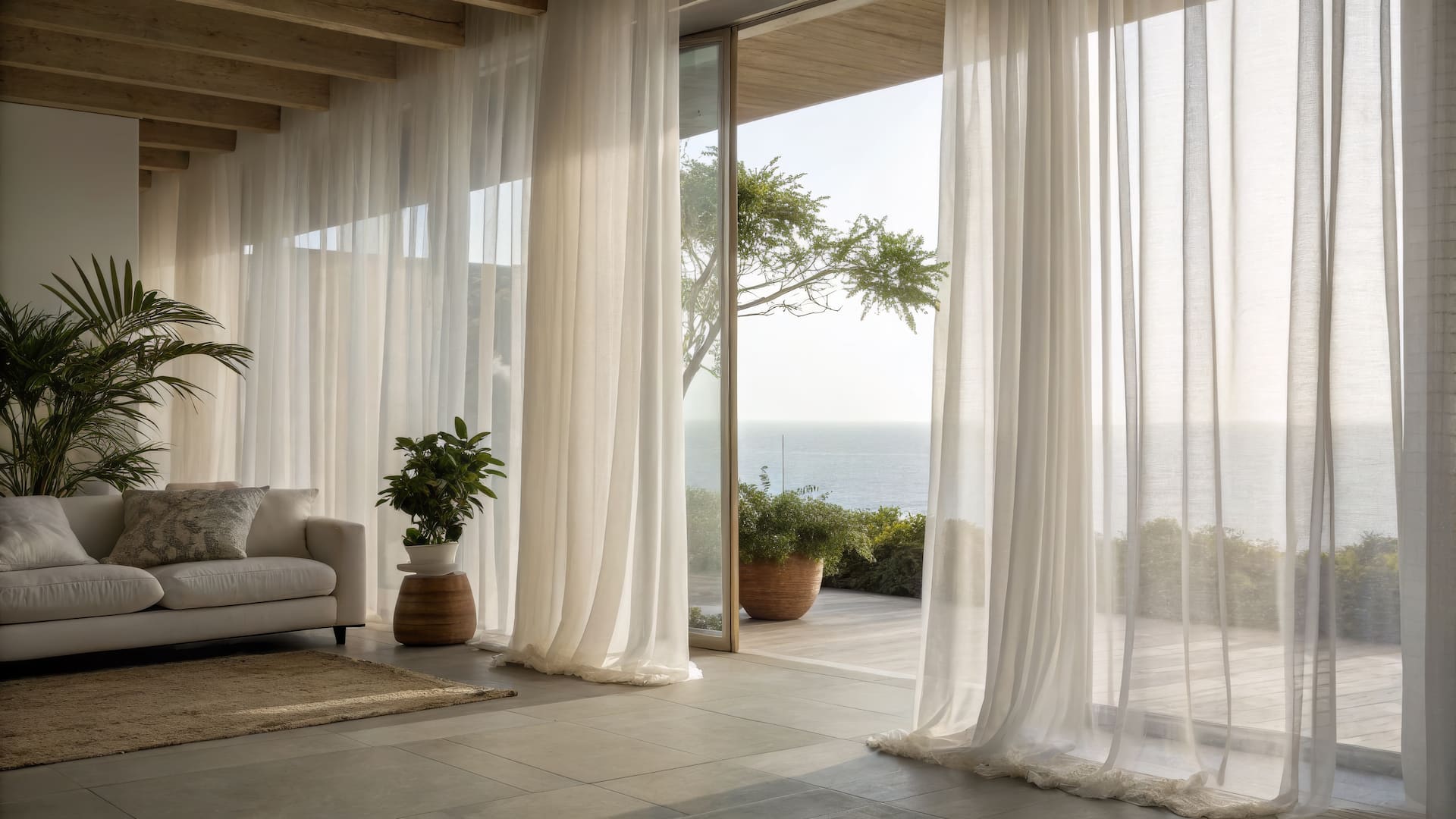 Custom drapery in elegant room
