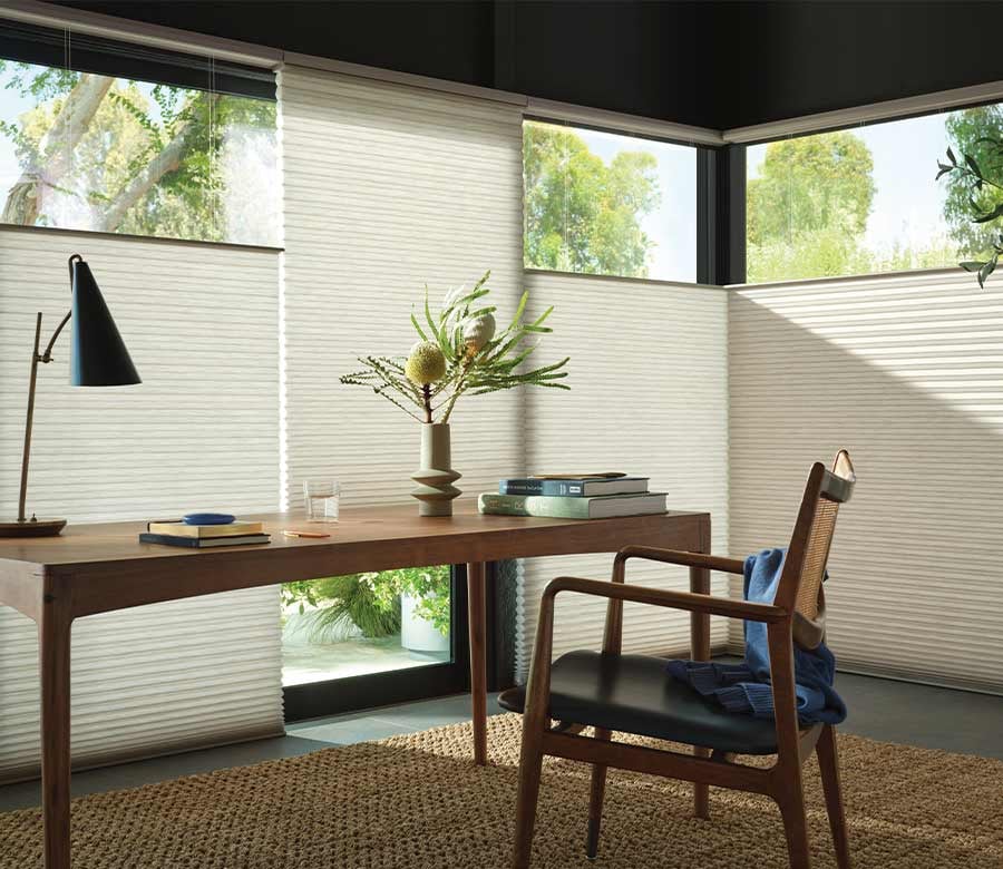 Duette® Honeycomb Shades — Living Room