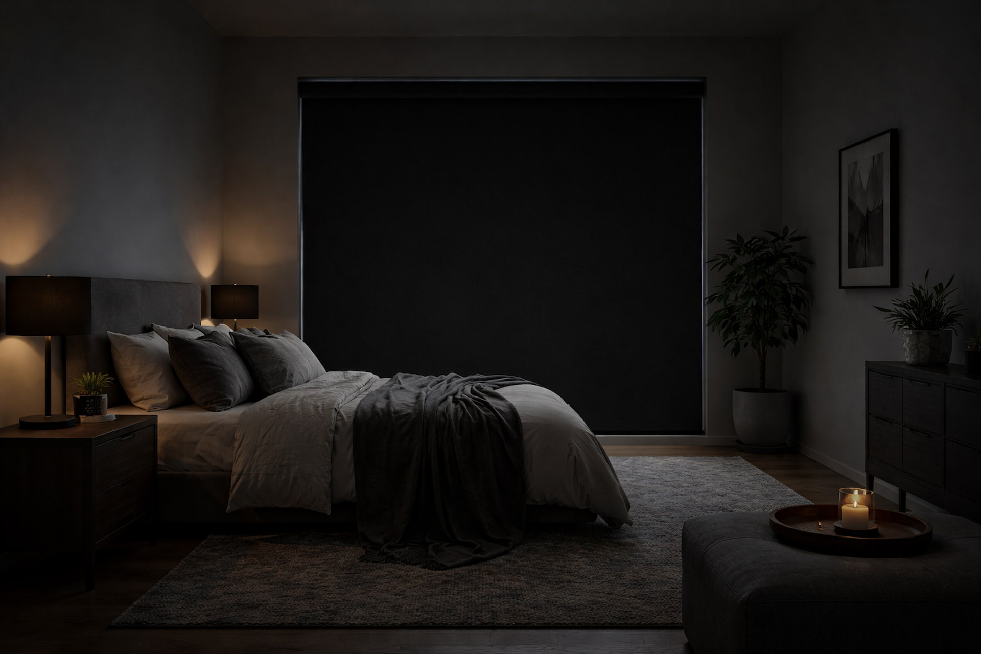 Room Darkening & Blackout Shades — Bedroom