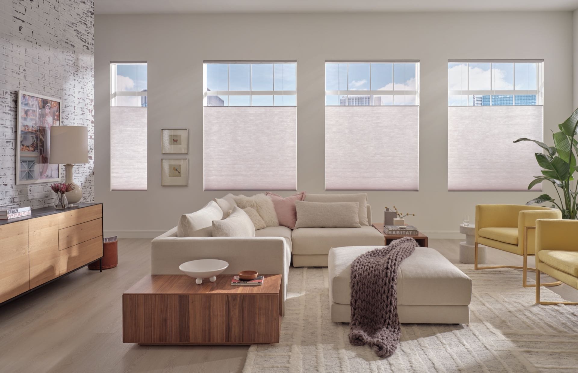 Applause® Honeycomb Shades Top Down Bottom Up — Bedroom