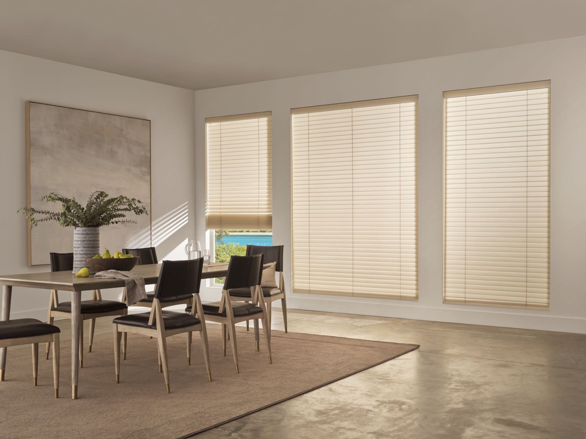 Aria™ Soft Blinds — Living Room