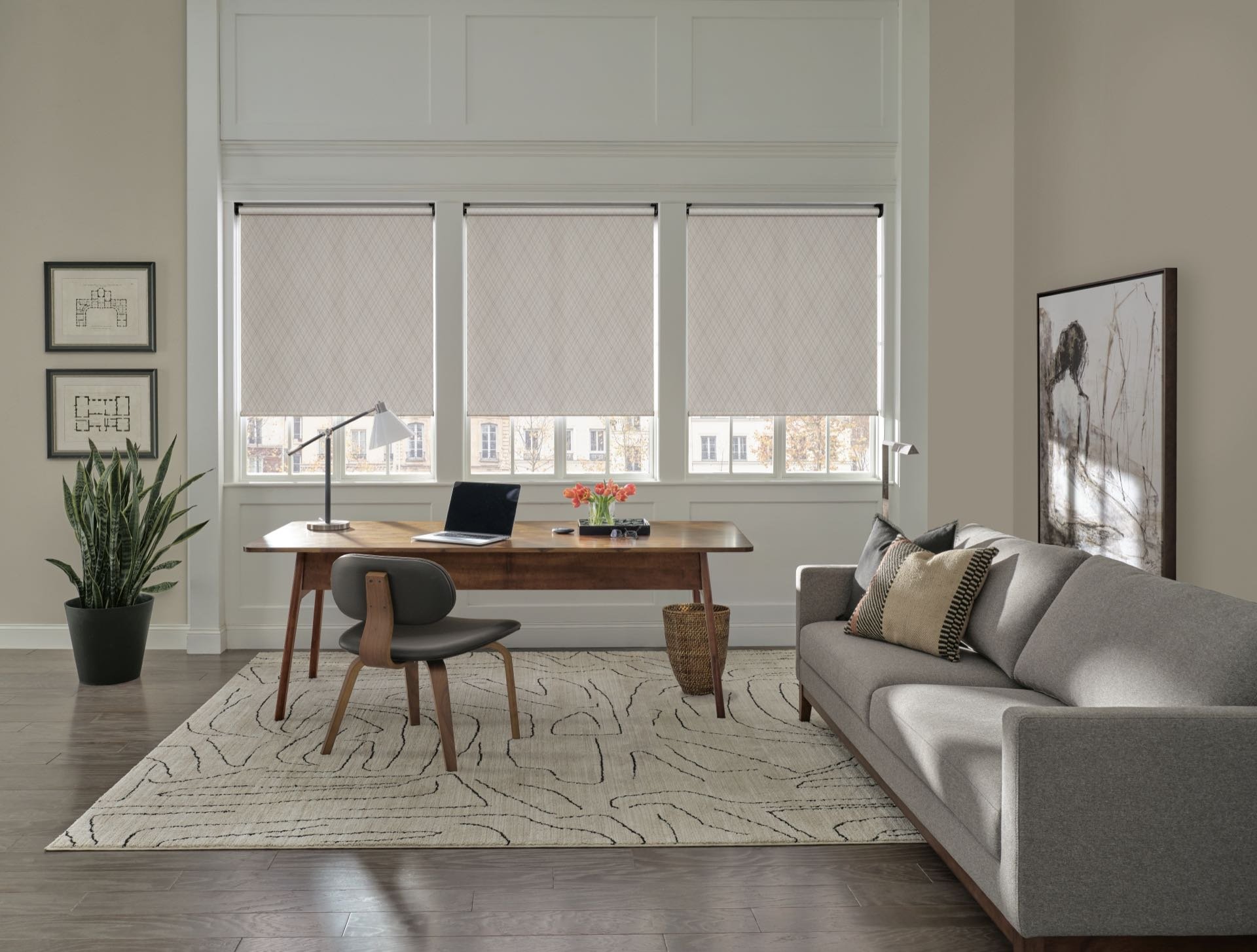 Designer Roller Shades — Dining Room