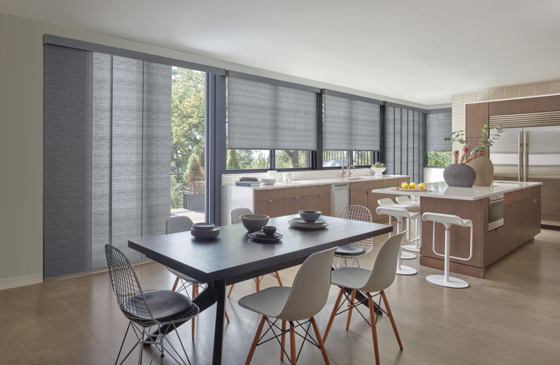Designer Roller Shades — Bedroom