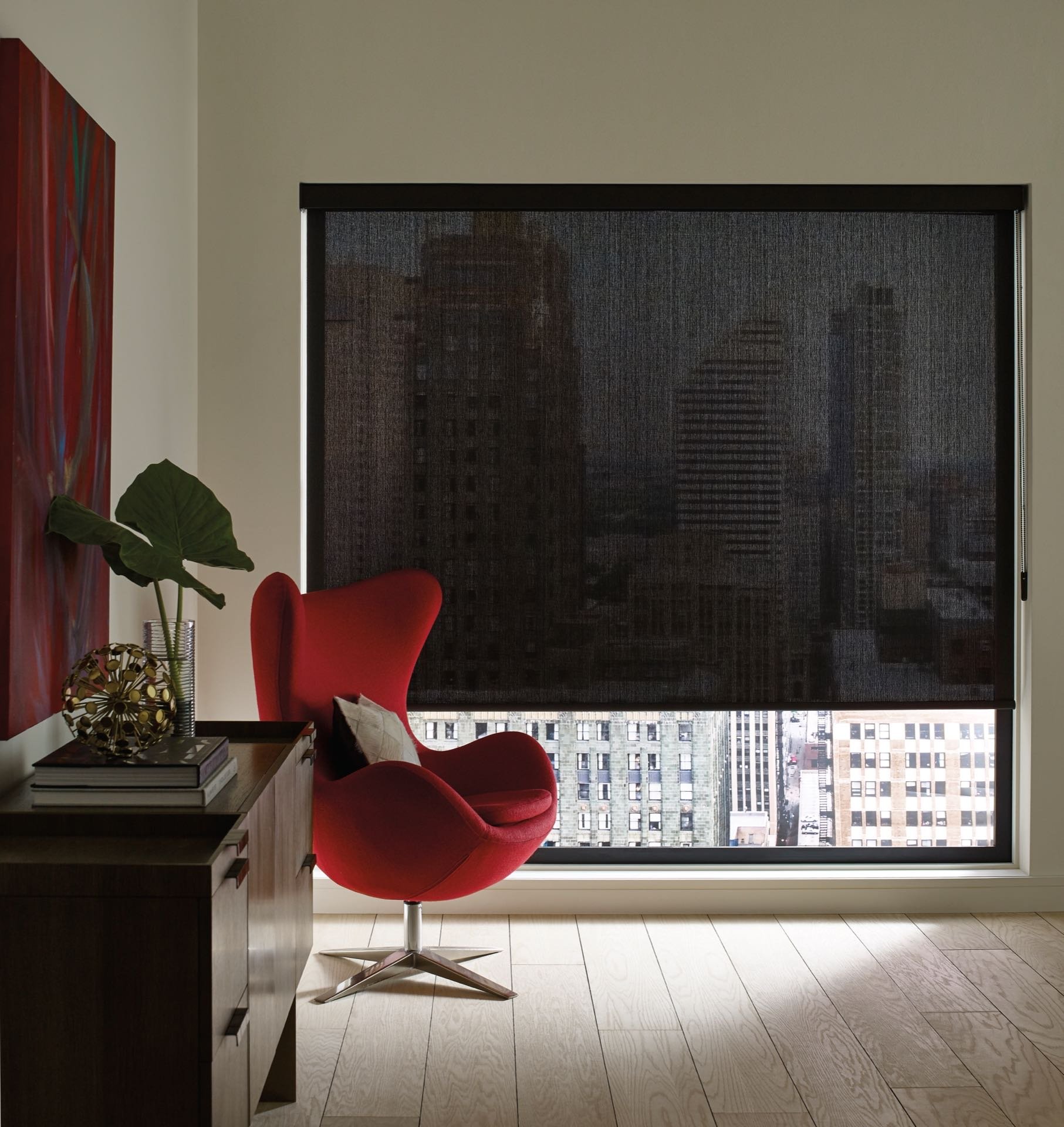 Designer Screen Solar Shades — Dining Room