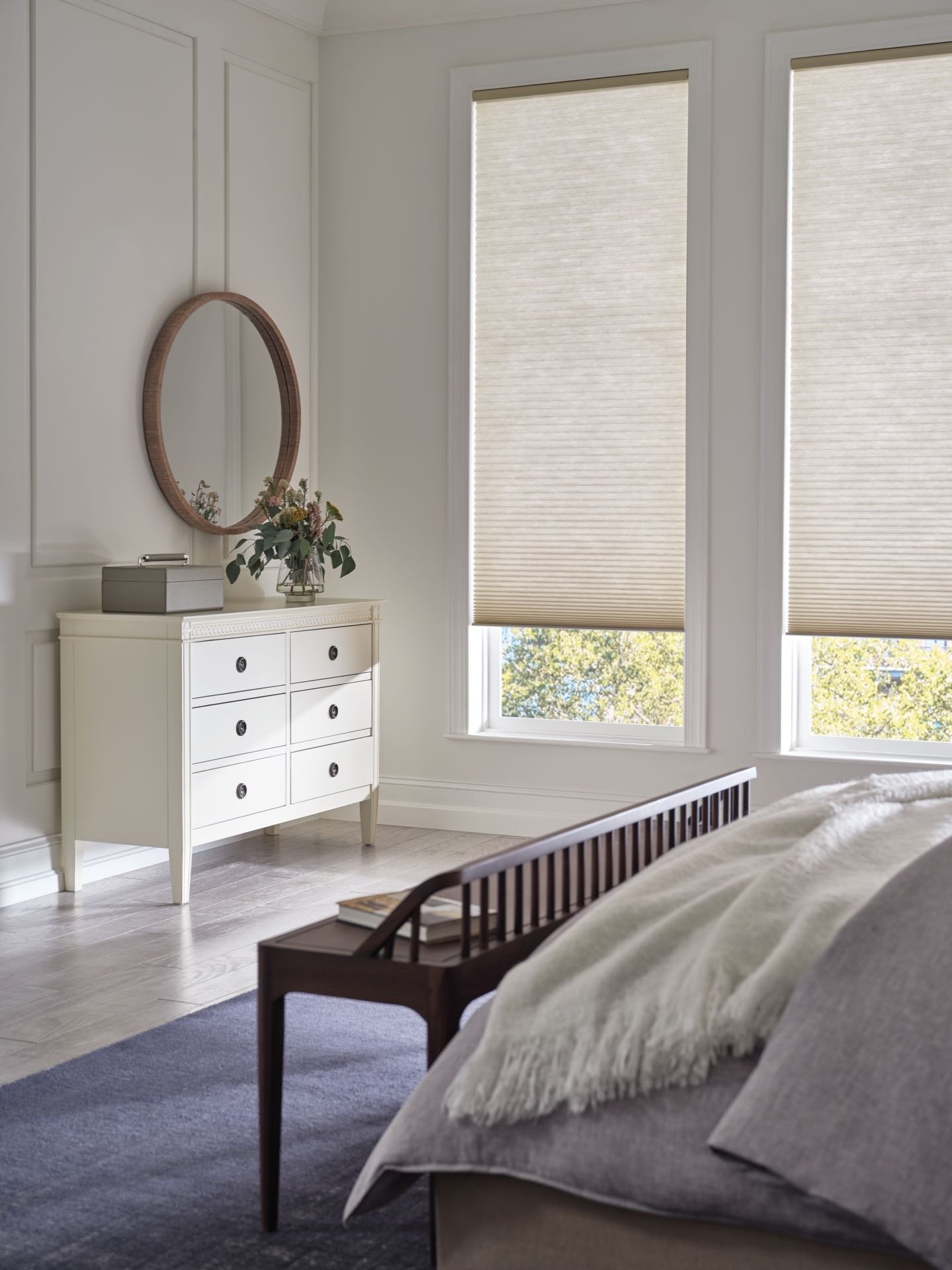 Duette® Honeycomb Shades — Living Room