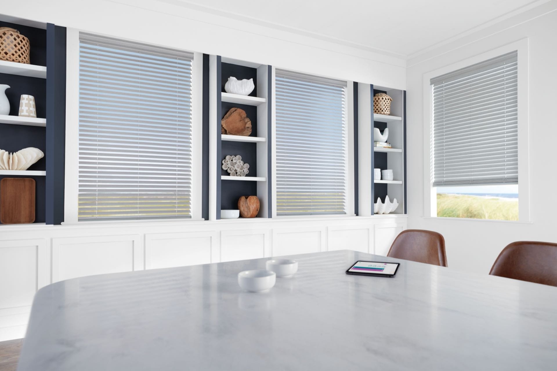 EverWood® Alternative Wood Blinds — Bedroom