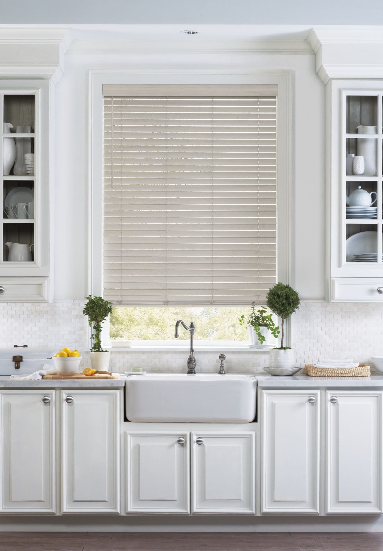 EverWood® Alternative Wood Blinds — Living Room