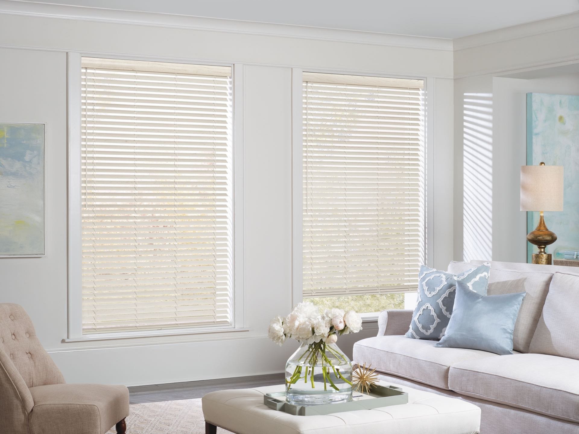 EverWood® Alternative Wood Blinds — Bedroom
