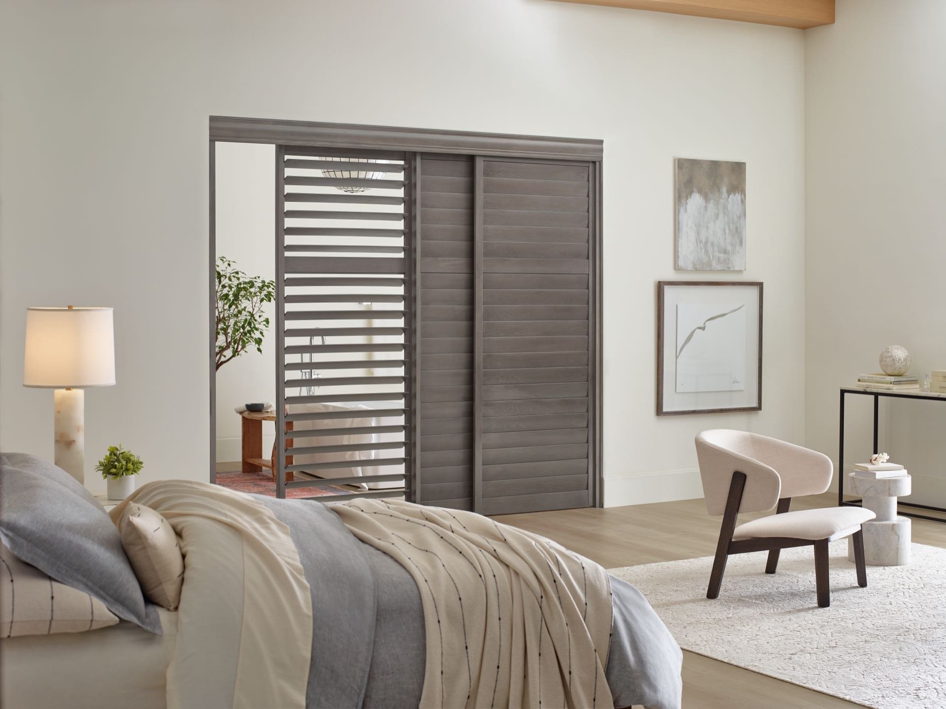 Heritance® Hardwood Shutters — Bedroom