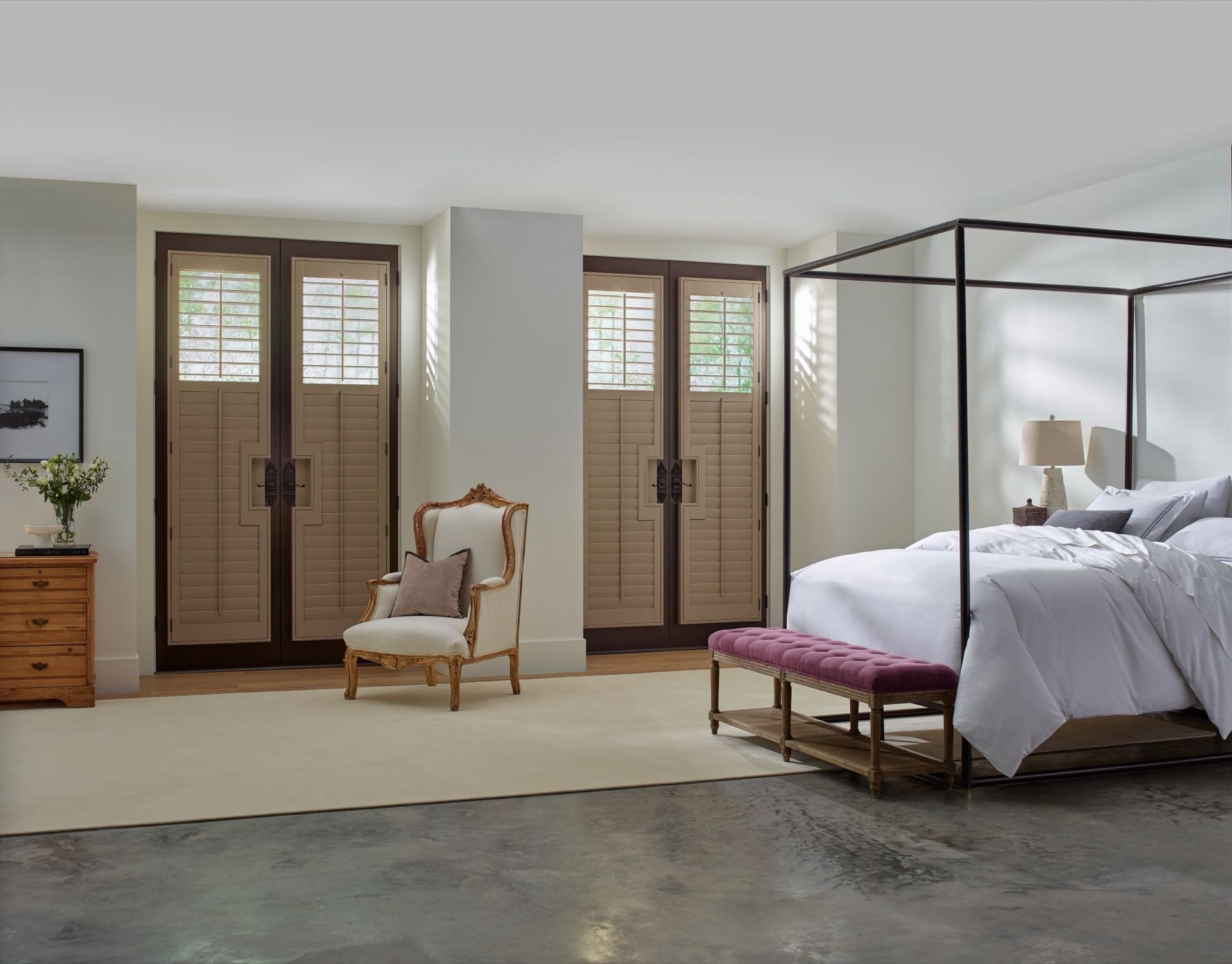 Heritance® Hardwood Shutters — Living Room