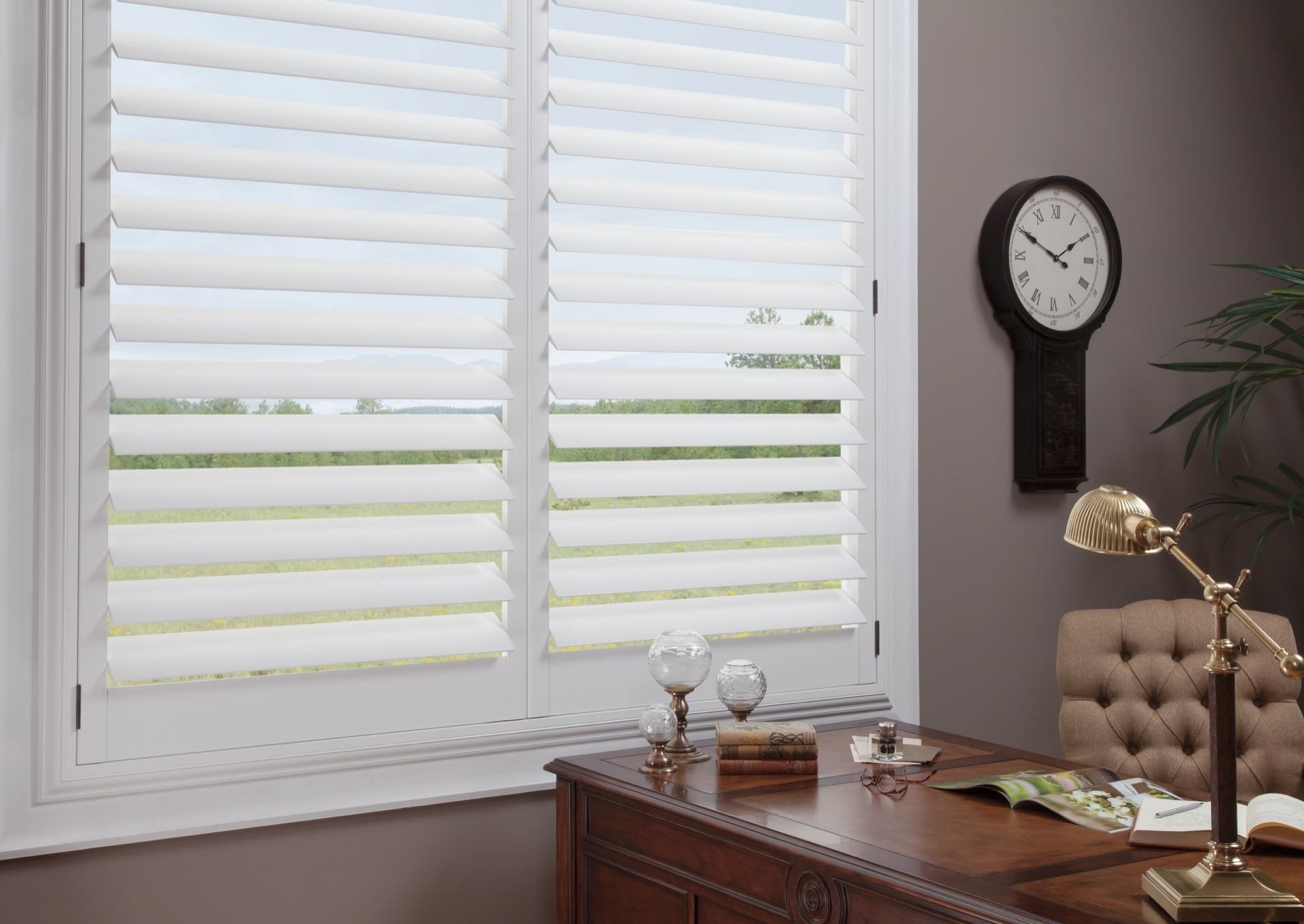 NewStyle® Hybrid Shutters — Living Room