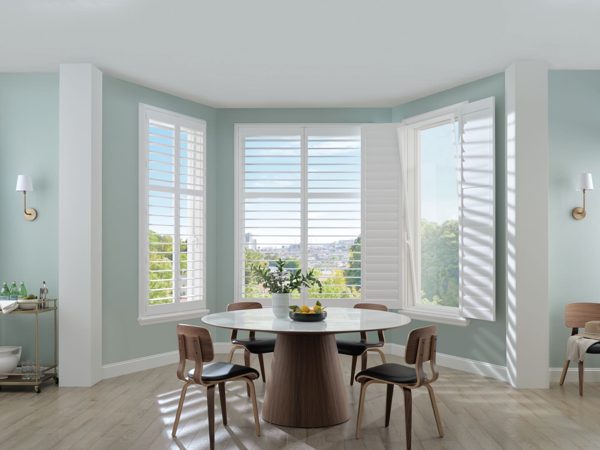 Palm Beach™ Polysatin Shutters — Bedroom