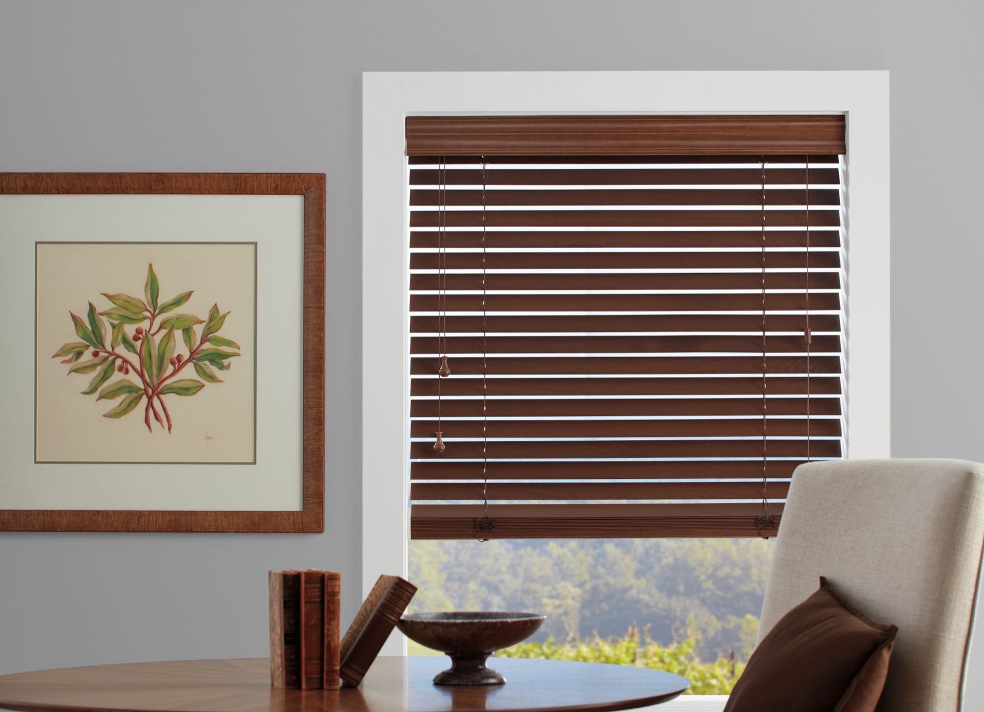 Parkland® Wood Blinds — Living Room