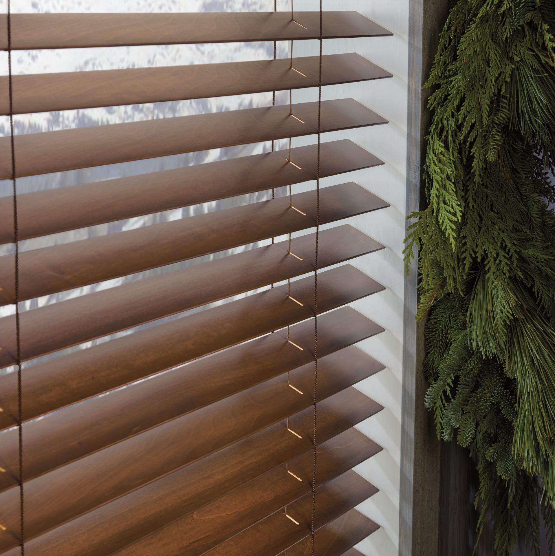 Parkland® Wood Blinds — Living Room