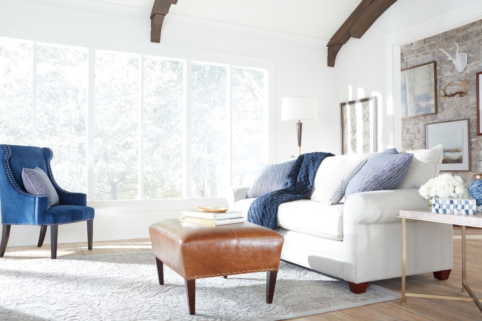 Parkland® Wood Blinds — Living Room