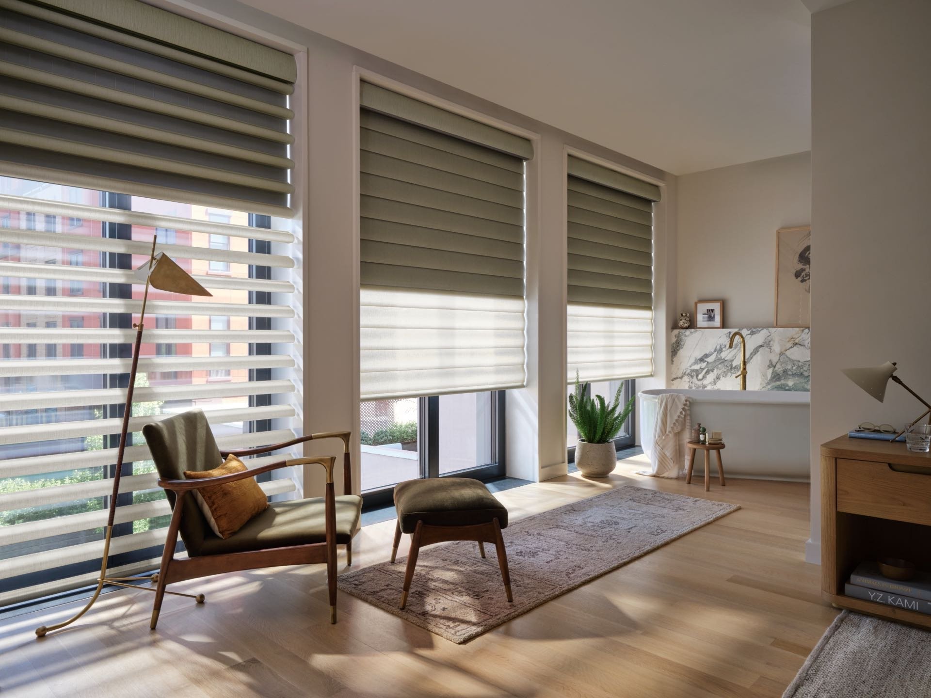 Pirouette® Window Shadings — Living Room