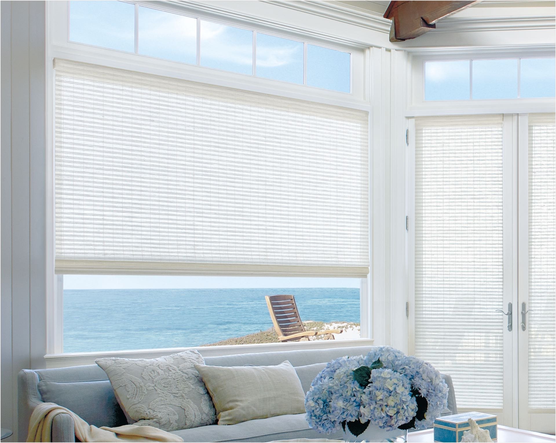 Provenance® Woven Wood Shades — Living Room
