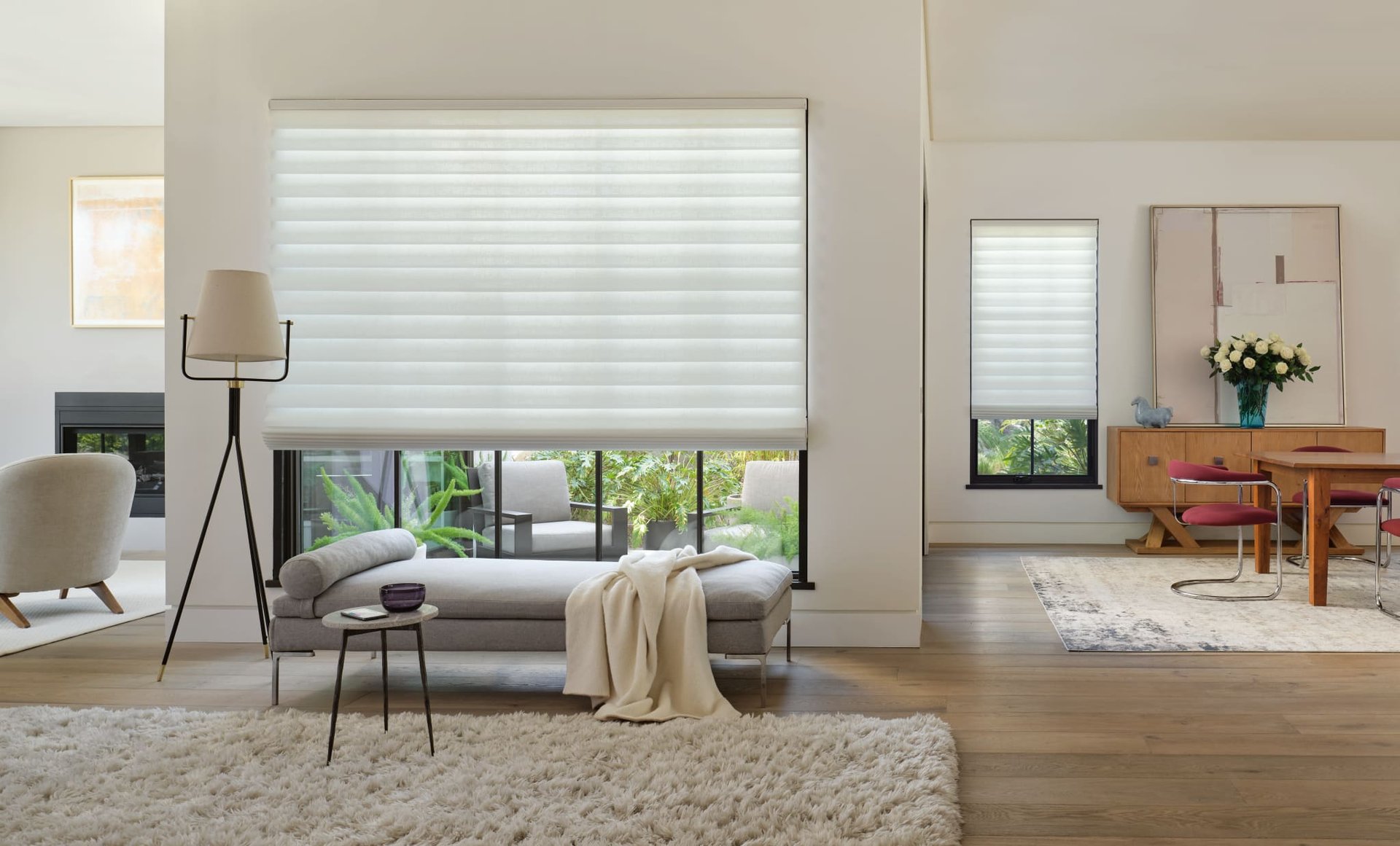 Vignette® Modern Roman Shades — Living Room